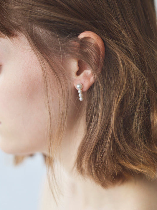 【LEANNE】QUADRUPLE AKOYA SINGLE EARRING