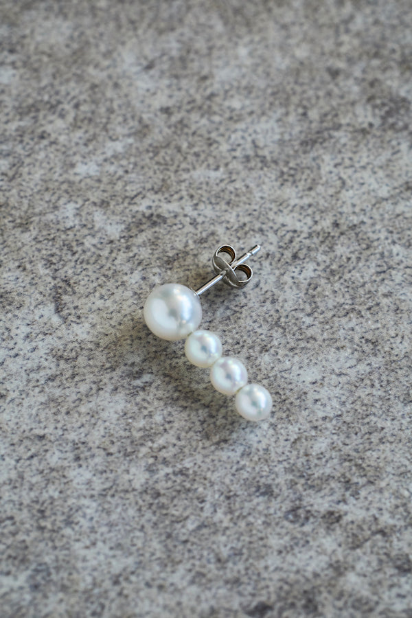 【LEANNE】QUADRUPLE AKOYA SINGLE EARRING