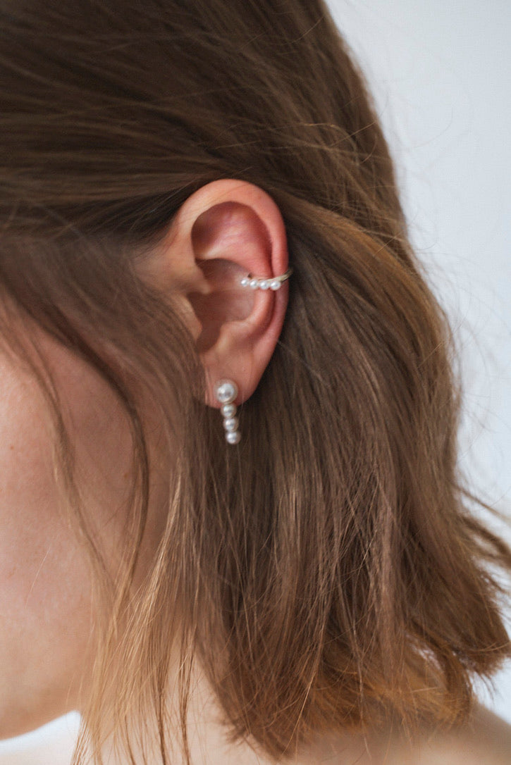 【LEANNE】QUADRUPLE AKOYA SINGLE EARRING
